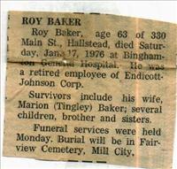 Baker, Roy